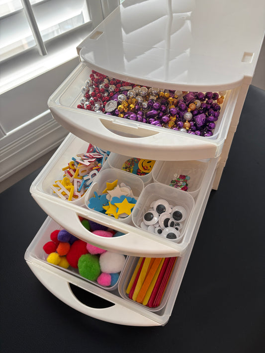 TrayWorks TRIPLE DECKER Organizer (No Lids) HOME & OFFICE Use